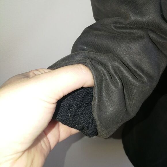 𝅺COKLUCH Winter Black & Grey Contemporary Zipper Front Long Coat Extra-Small - Picture 8 of 16